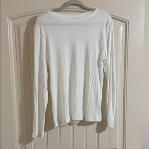 a new day White Long Sleeve Tee